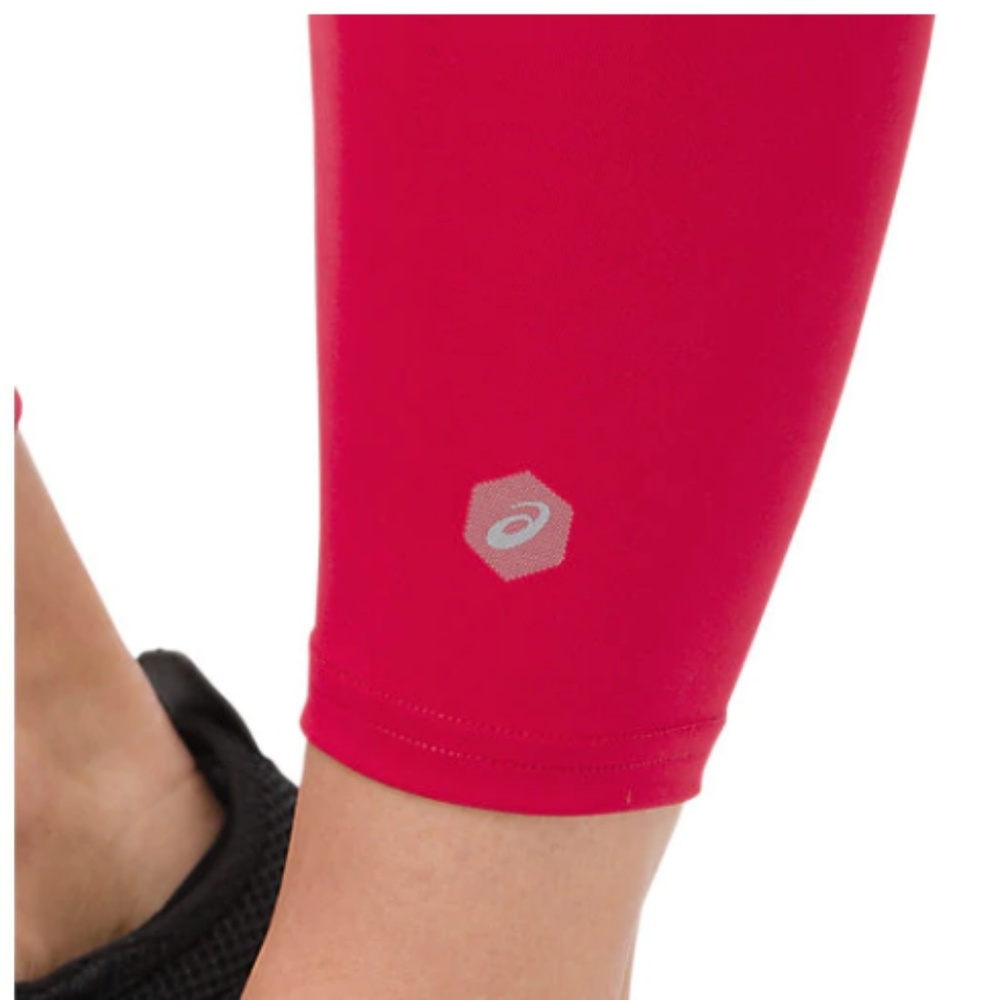 Asics tight leggings pants gym yoga Athletic activewear workout sportswear red - Picture 5 of 5